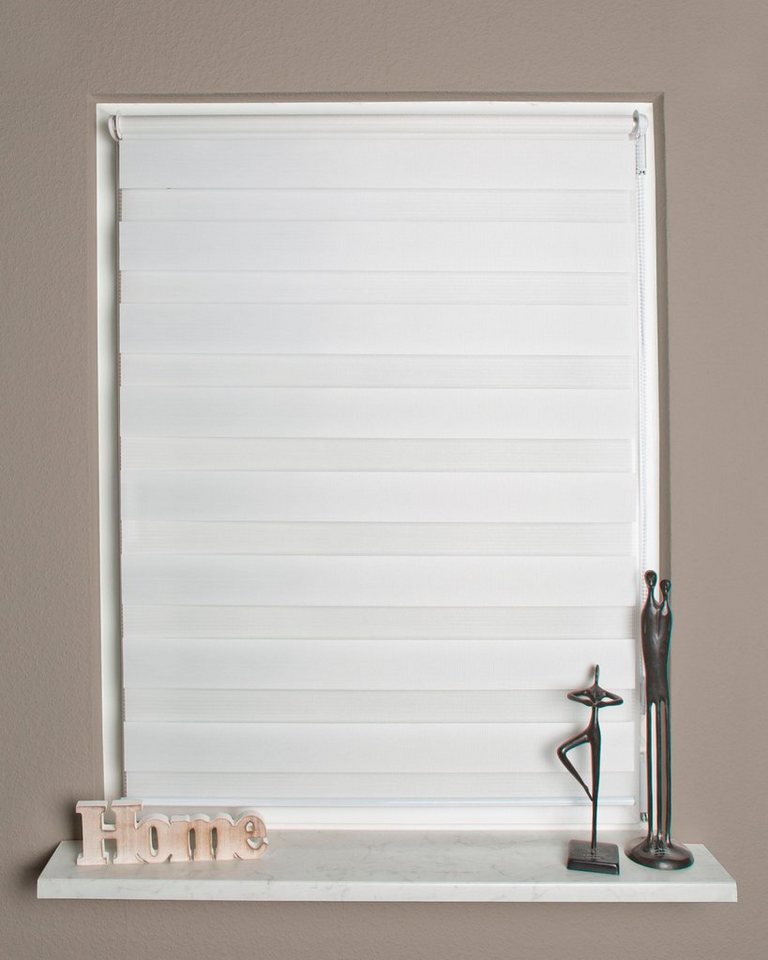 Doppelrollo STRIPES, HOME WOHNIDEEN, Lichtschutz, ohne Bohren, Klemmfix – Bild 2 von 5