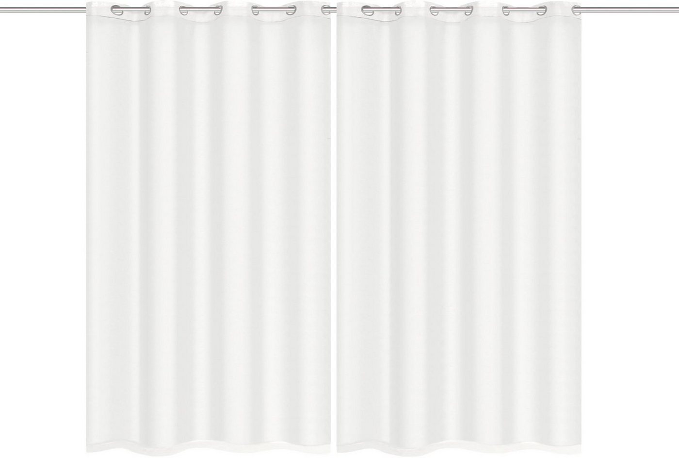 HOME WOHNIDEEN Gardine DOLLY (2 St), Ösen, transparent, Voile, transparent – Bild 2 von 5