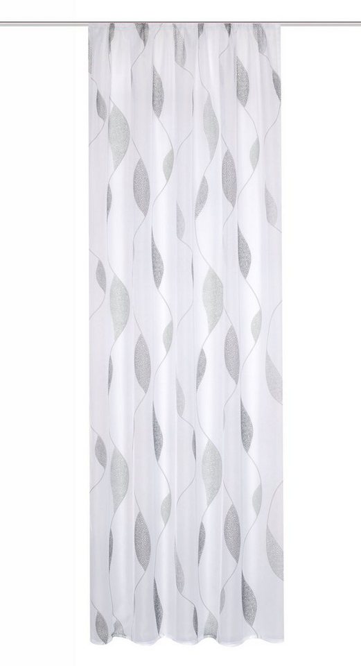 HOME WOHNIDEEN Gardine PAOLO, 1 Stück, Kräuselband, halbtransparent (1 St), Kräuselband, halbtransparent, Voile, halbtransparent – Bild 2 von 5