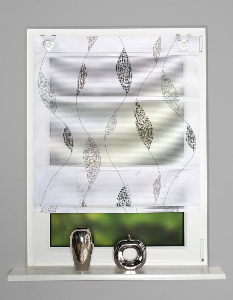 HOME WOHNIDEEN Magnetrollo PAOLO, mit Hakenaufhängung, ohne Bohren und Schrauben, digital bedruckt – Bild 3 von 3
