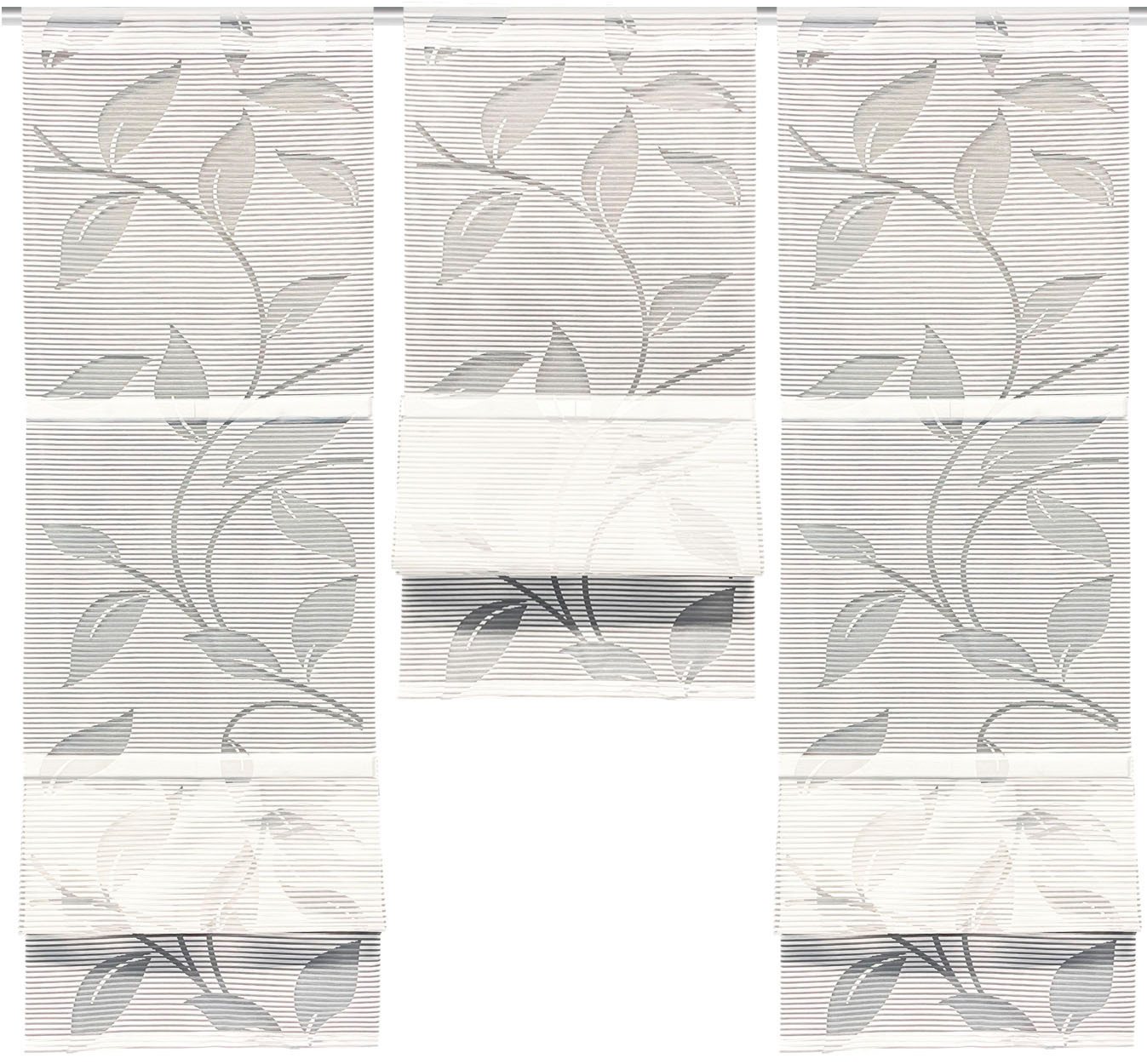 HOME WOHNIDEEN Magnetrollo RANA, mit Stangendurchzug, MAGNETROLLO SET,BAMBUSOPTIK,AUSBRENNER – Bild 2 von 2
