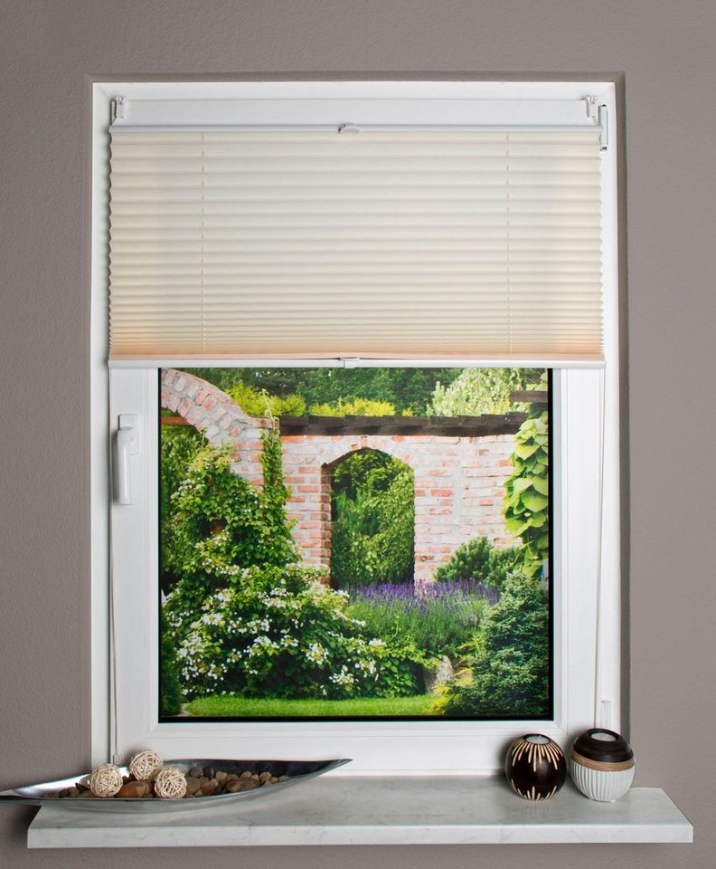 HOME WOHNIDEEN Plissee NOLAN, ohne Bohren, blickdicht, KLemmfix, blickdicht, ohne Bohren, verspannt, Klemmfix – Bild 2 von 5