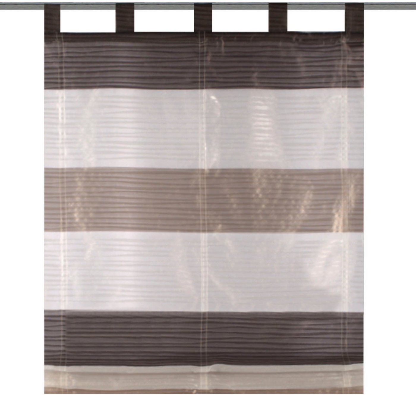 HOME WOHNIDEEN Raffrollo GABI, mit Schlaufen, freihängend, Effektvoile – Bild 2 von 4