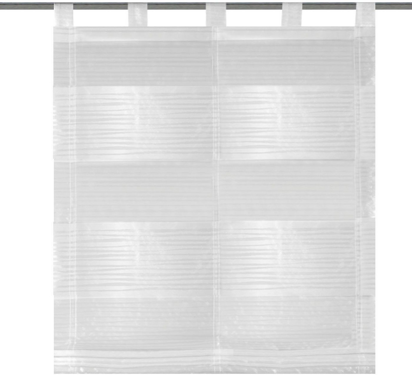 HOME WOHNIDEEN Raffrollo GABI, mit Schlaufen, freihängend, Effektvoile – Bild 2 von 5