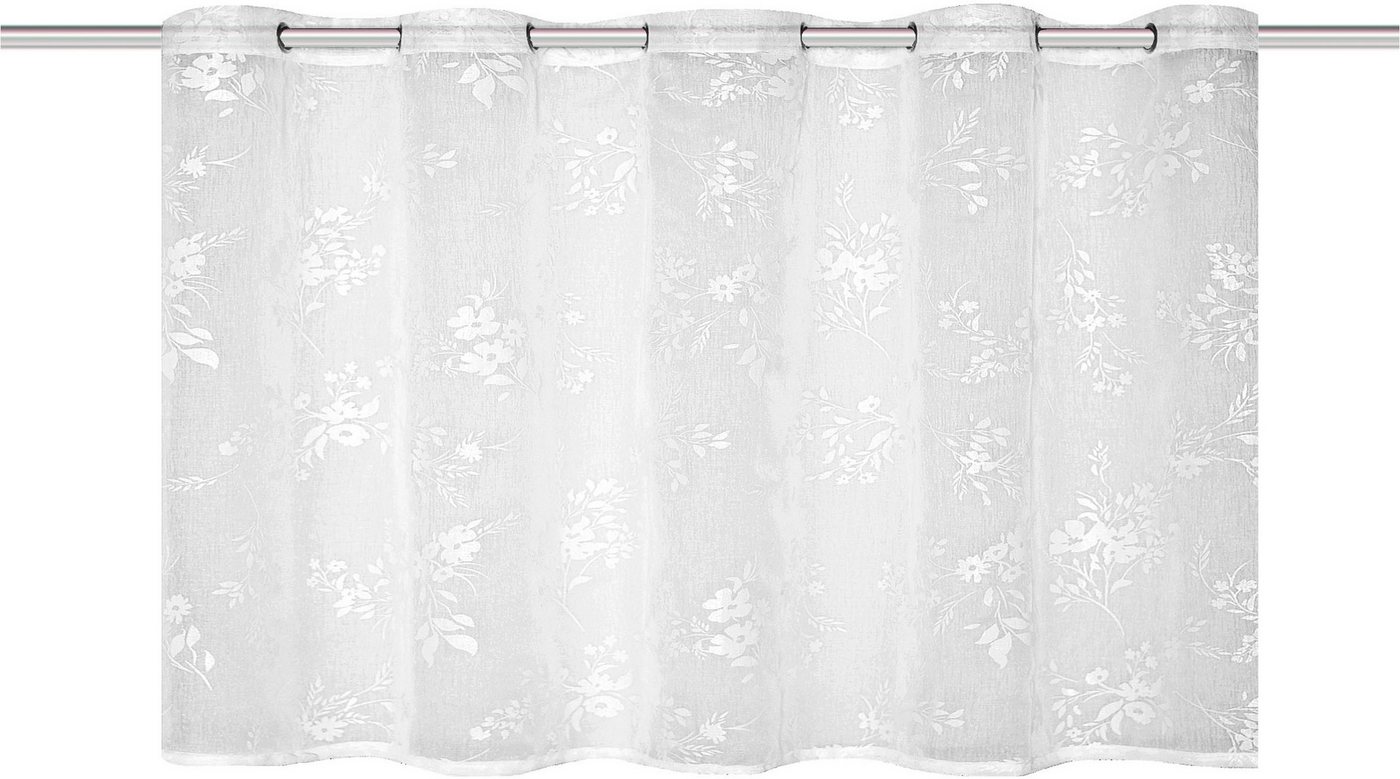 HOME WOHNIDEEN Scheibengardine MIGRON (1 St), halbtransparent, Polyester, Pastendruck – Bild 2 von 3