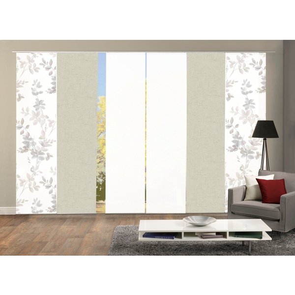 HOME WOHNIDEEN Schiebegardine 6er SET (6 St), Paneelwagen, blickdicht, Schiebevorhang Digidruck 6er Set AYLA