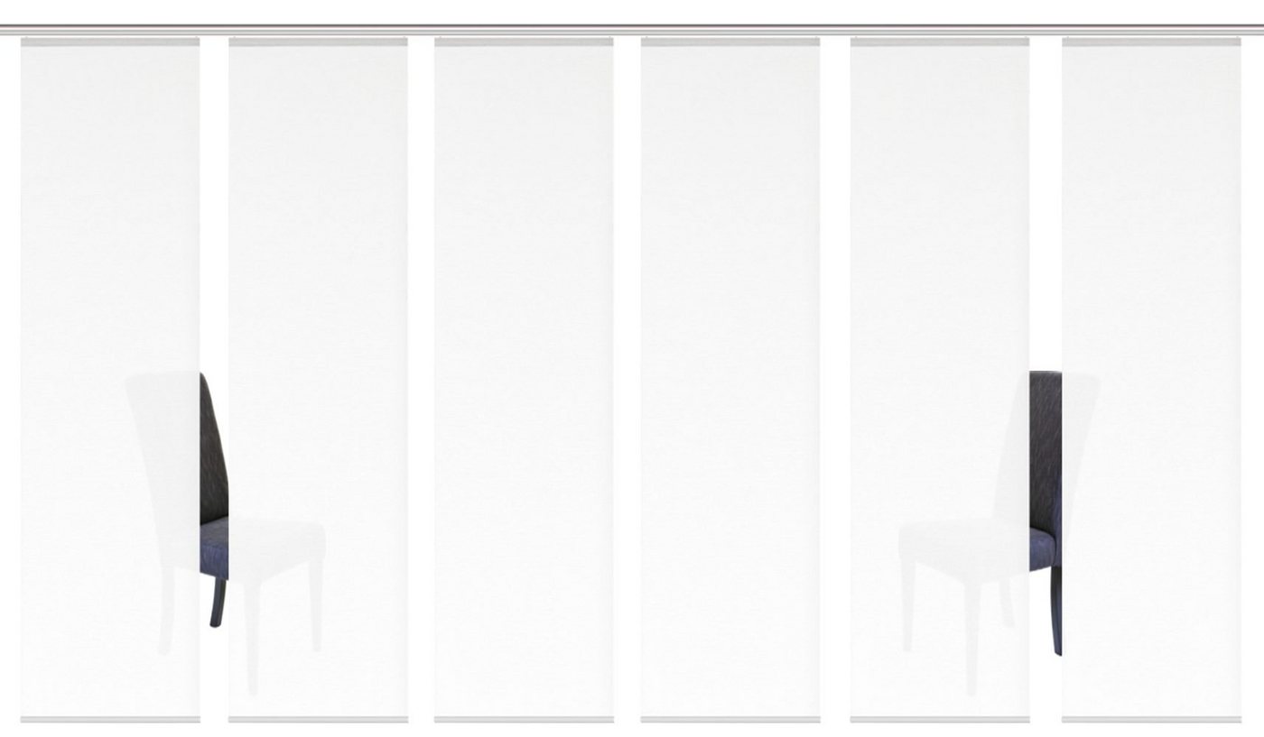 HOME WOHNIDEEN Schiebegardine ROMA (6 St), Paneelwagen, blickdicht, HxB: 245x60, inkl. Befestigungszubehör – Bild 2 von 5