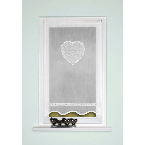 HOME WOHNIDEEN Türvorhang CORAZON (1 St), Stangendurchzug, blickdicht, Tür-und Fensterbehang, Batist, bestickt