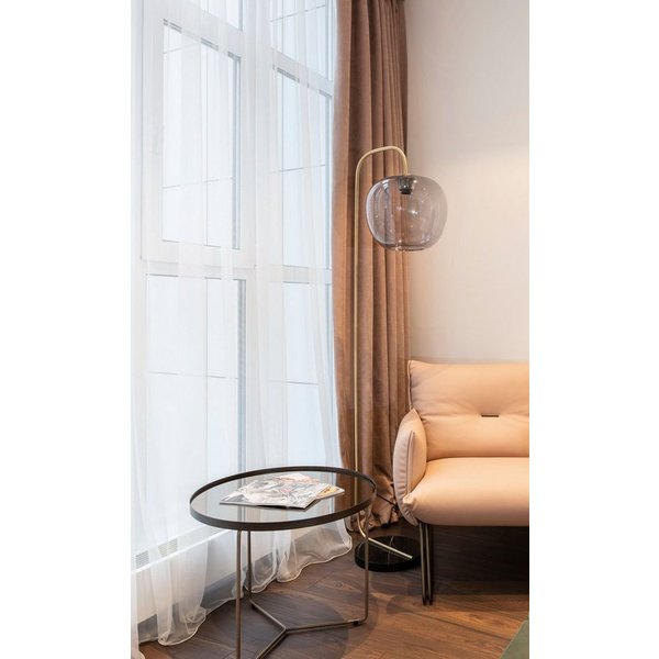 HOME WOHNIDEEN Vorhang CROSTA (1 St), Faltenband, transparent, Faltenbandstore Leinenstruktur CROSTA