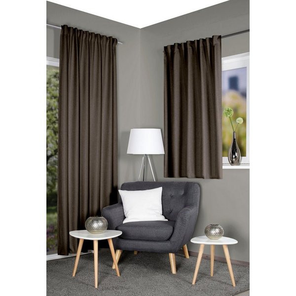 HOME WOHNIDEEN Vorhang ESKAMIO, 1 Stück, blickdicht, Leinenstruktur (1 St), Multifunktionsband, blickdicht, Thermo, Blickdicht, Leinenstruktur, Überbreite