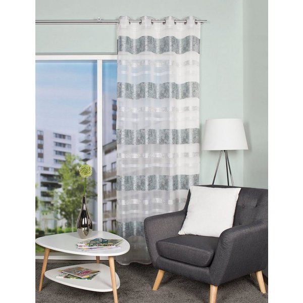 HOME WOHNIDEEN Vorhang KIRAN (1 St), Ösen, blickdicht, HxB: 245x140, Jacquardmusterung