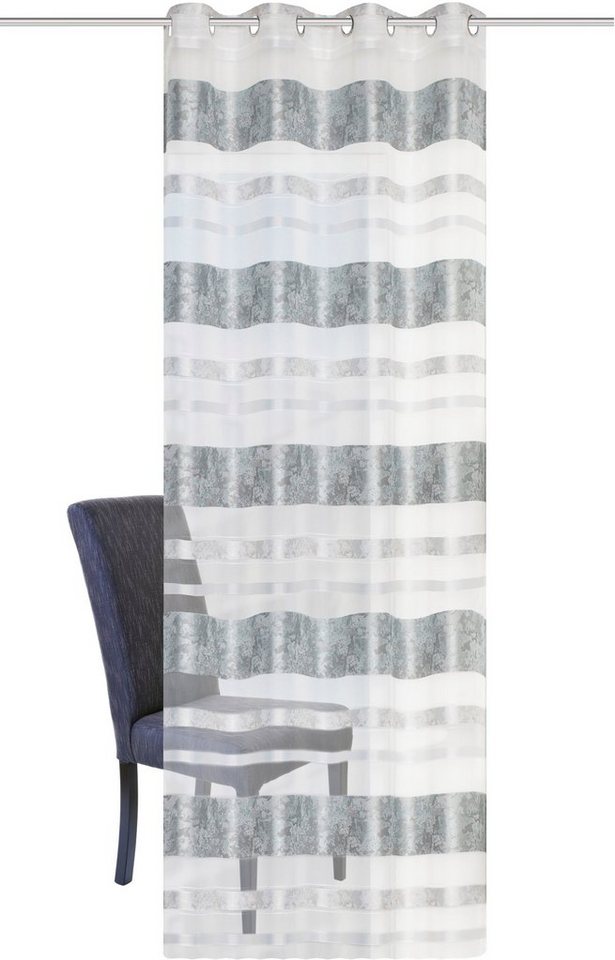 HOME WOHNIDEEN Vorhang KIRAN (1 St), Ösen, blickdicht, HxB: 245x140, Jacquardmusterung – Bild 2 von 5