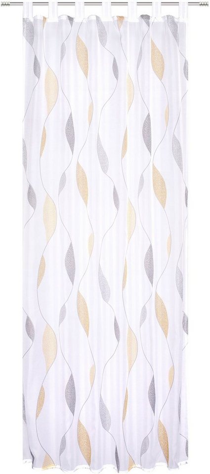 HOME WOHNIDEEN Vorhang PAOLO (1 St), Schlaufen, transparent, Voile, Schlaufenschal bedruckt – Bild 2 von 5