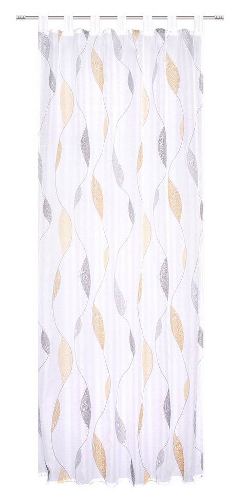 HOME WOHNIDEEN Vorhang PAOLO (1 St), Schlaufen, transparent, Voile, Schlaufenschal bedruckt – Bild 4 von 5