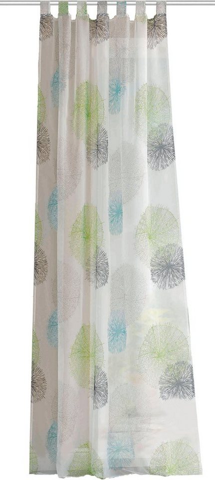 HOME WOHNIDEEN Vorhang RAWLINS (1 St), Schlaufen, transparent, Microfaser, Schal aus Voile bedruckt – Bild 2 von 5