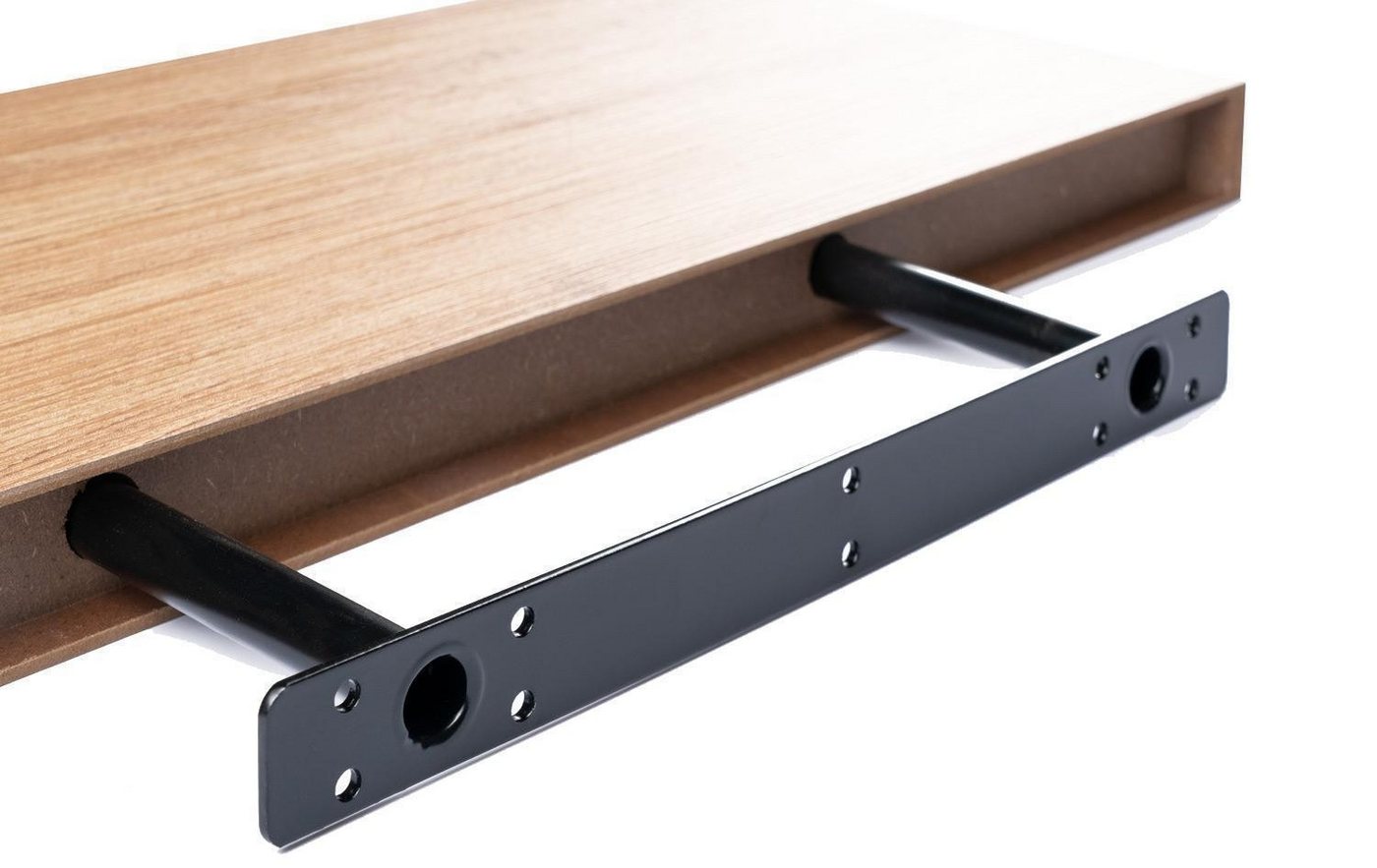 Home4You Wandboard MIKI, B 60 x H 23,5 cm, Wildeichedekor, MDF, PVC, 1-tlg., 1 Ablagefläche – Bild 3 von 4
