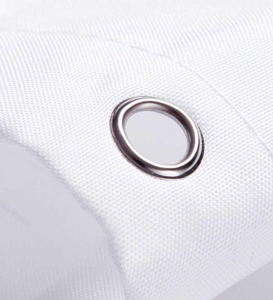 HomeBella Duschvorhang Textil Antischimmel mit Gewicht Schimmelresistent Wasserdicht (Anti-Bakteriell Wasserabweisend Stoff Polyester), Waschbar für Dusche Bade – Bild 3 von 5
