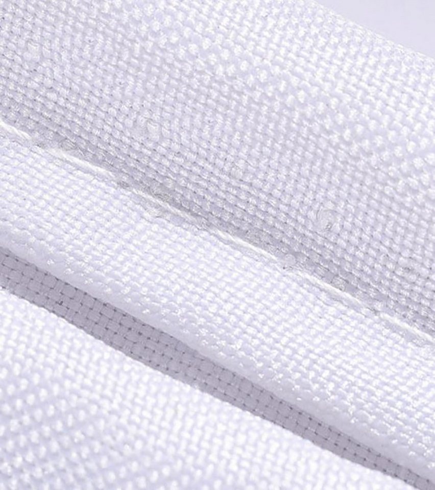 HomeBella Duschvorhang Textil Antischimmel mit Gewicht Schimmelresistent Wasserdicht (Anti-Bakteriell Wasserabweisend Stoff Polyester), Waschbar für Dusche Bade – Bild 4 von 5