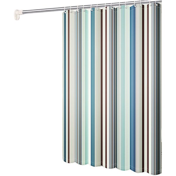 HomeBella Duschvorhang Textil Antischimmel Schimmelresistent Breite 180 cm (Anti-Bakteriell Wasserabweisend Stoff Polyester mit Gewicht), Wasserdicht Waschbar f