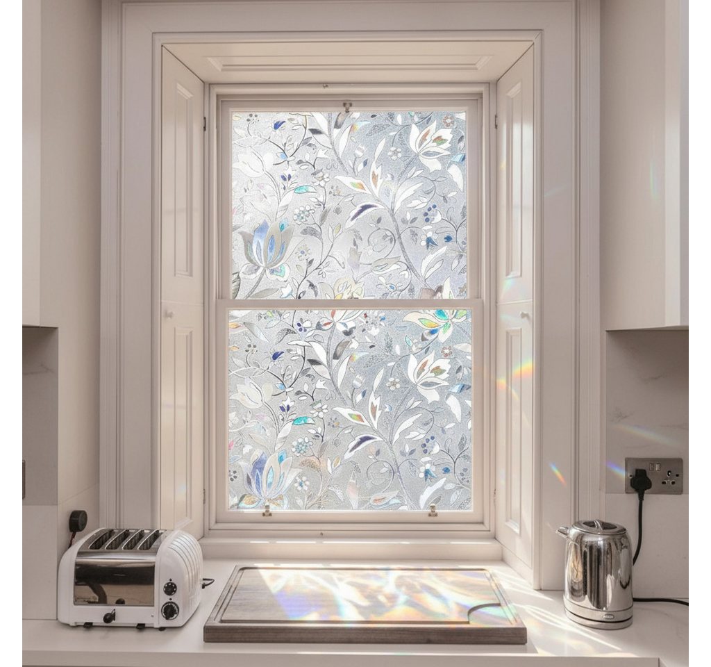 HomeBella Fensterfolie blickdicht selbsthaftend Sichtschutzfolie ohne Kleber – Bild 2 von 5