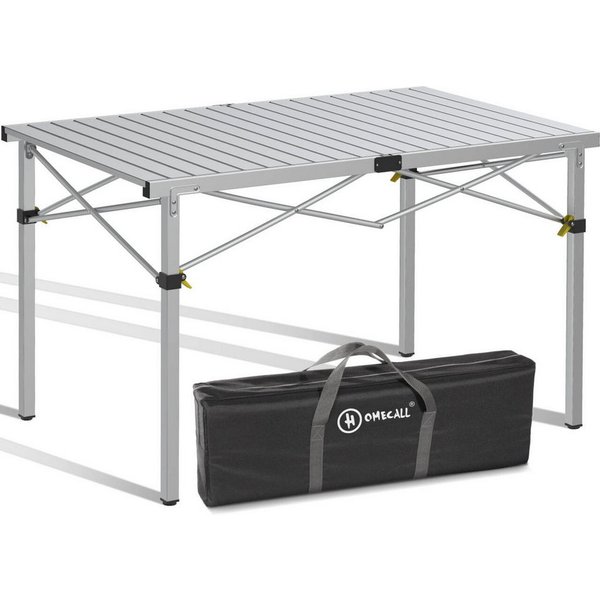 HOMECALL Klapptisch Campingtisch Klappbar Balkontisch Gartentisch Tragbar Outdoor Tisch, Robust, stabil, für 4-6 Personen