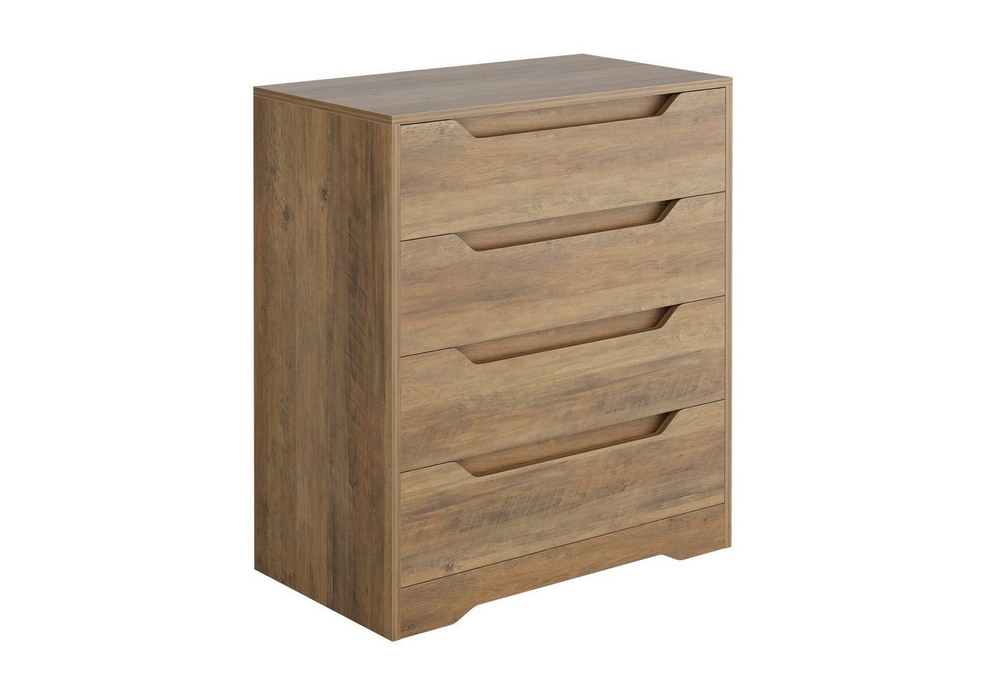 HOMECHO Kommode, Sideboard mit 4 Schubladen Schubladenschrank aus Holz – Bild 5 von 5