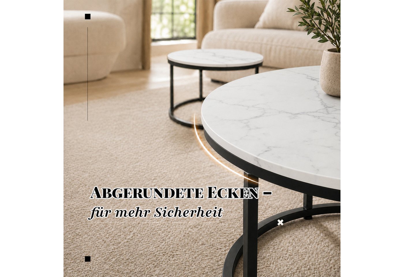HomeGuru Couchtisch (2-St) – Bild 5 von 5