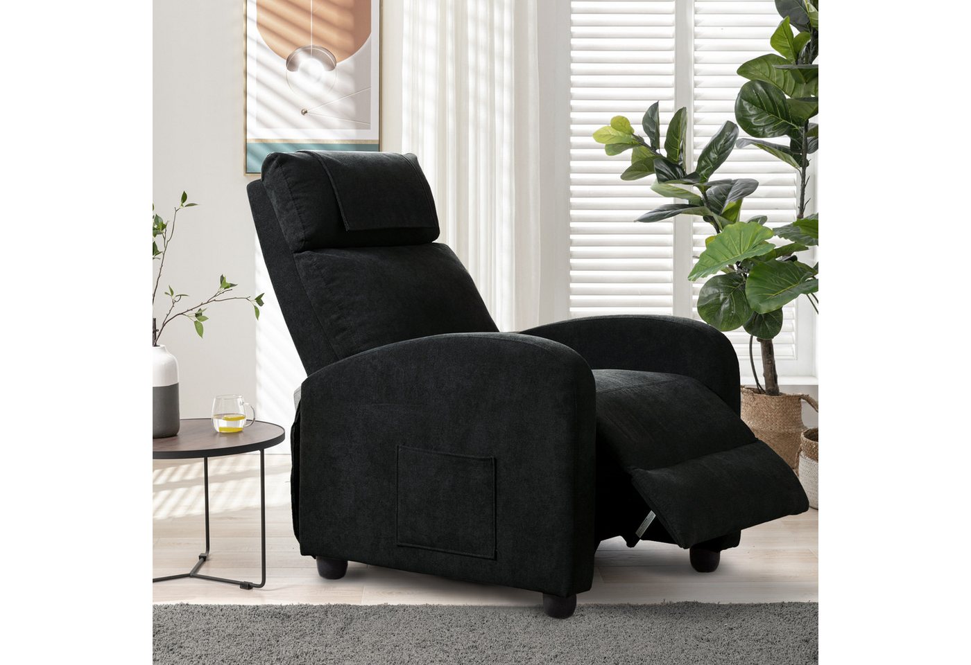 HomeGuru Massagesessel Relaxsessel,Fernsehsessel,Ruhesessel,Liegefunktion,Vibration,Heizung (Einzelsessel, 1-St., Packung), mit Relaxfunktion – Bild 4 von 5