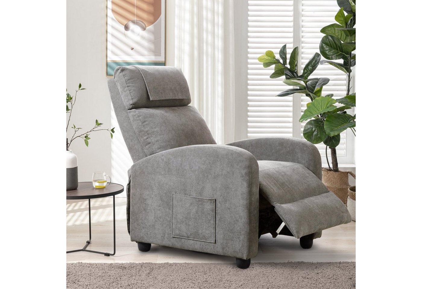 HomeGuru Massagesessel Relaxsessel,Fernsehsessel,Ruhesessel,Liegefunktion,Vibration,Heizung (Einzelsessel, 1-St., Packung), mit Relaxfunktion – Bild 4 von 5