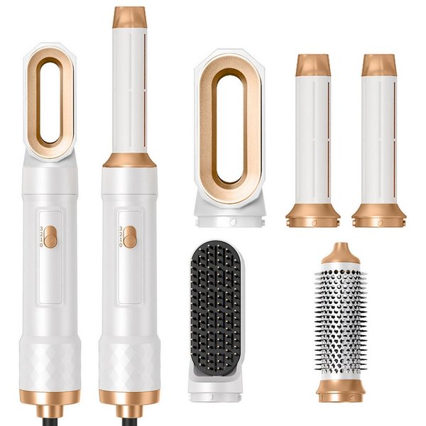 HOMELIVE Lockenstab 5-in-1 Heißluft-Styler mit Saugfunktion und Haartrockner, Drei Geschwindigkeitsknopf, Sicherheitsschloss, 360° drehbares Seil