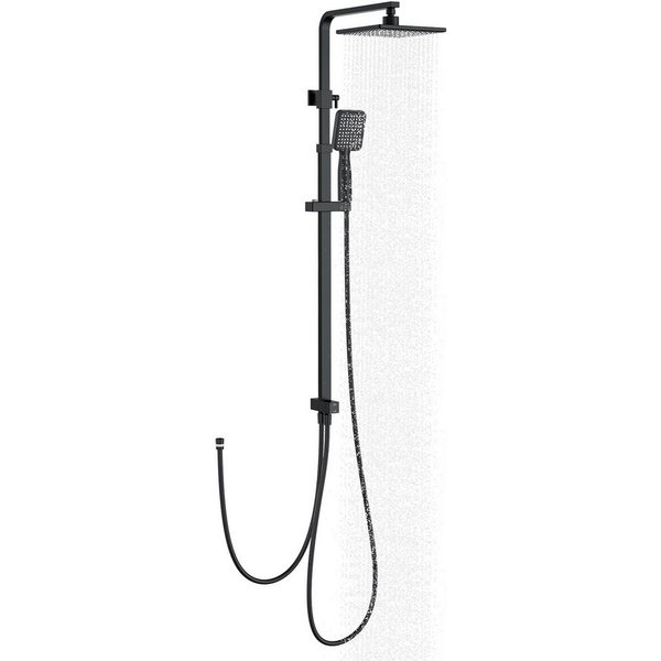 HOMELODY Duschsystem Regendusche Duschset ohne Armatur Ohne zusätzliches Bohren, 2 Strahlart(en), Regendusche Duschset mit Überkopfbrause Handbrause,Messing