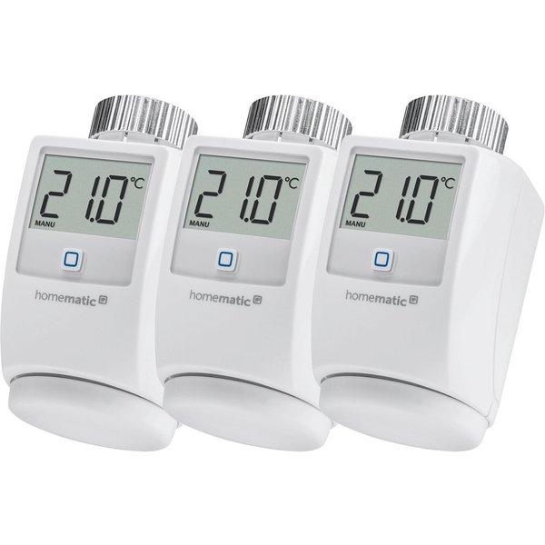 Homematic IP Heizkörperthermostat Heizkörperthermostat 3er Set, (Set, 3 St)