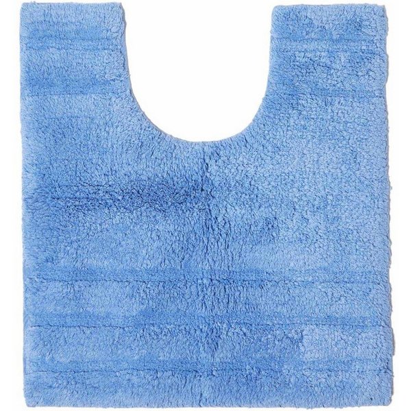 Homescapes Badematte WC Vorleger Spa Supreme Blau, Höhe 30 mm, WC Vorleger (50x55 cm)