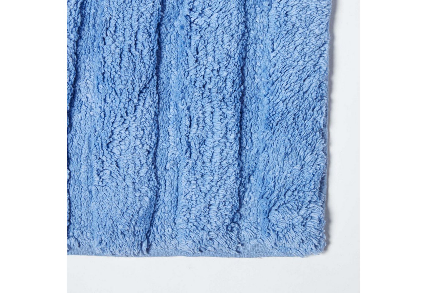 Homescapes Badematte WC Vorleger Spa Supreme Blau, Höhe 30 mm, WC Vorleger (50x55 cm) – Bild 2 von 5