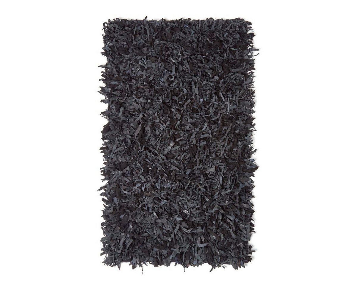 Homescapes Teppich Lederteppich Dallas, schwarz, 120 x 180 cm, Höhe: 20 mm – Bild 2 von 5