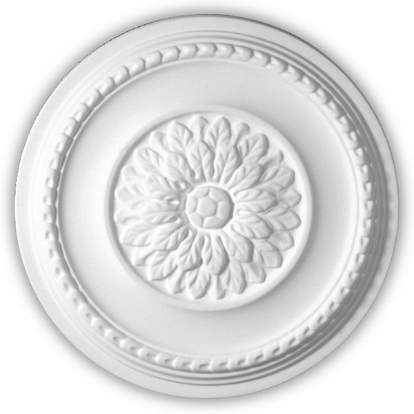 Homestar Decken-Rosette Rosa, Ø = 37 cm, perfekte Akzente für Ihre Wohn- und Geschäftsräume