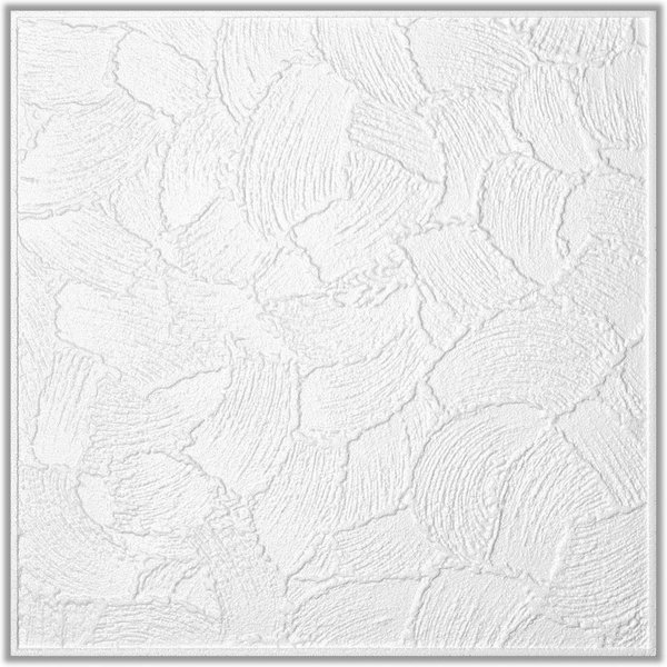 Homestar Deckenplatten Kellen-Putz, 50 x 50 cm, (Set, 8-tlg., für 2 qm) schwer entflammbar, überstreichbar