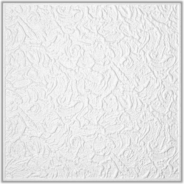 Homestar Deckenplatten Paris, 50 x 50 cm, BxL: 50,00x50,00 cm, 0,25 qm, (8-tlg) schwer entflammbar, überstreichbar