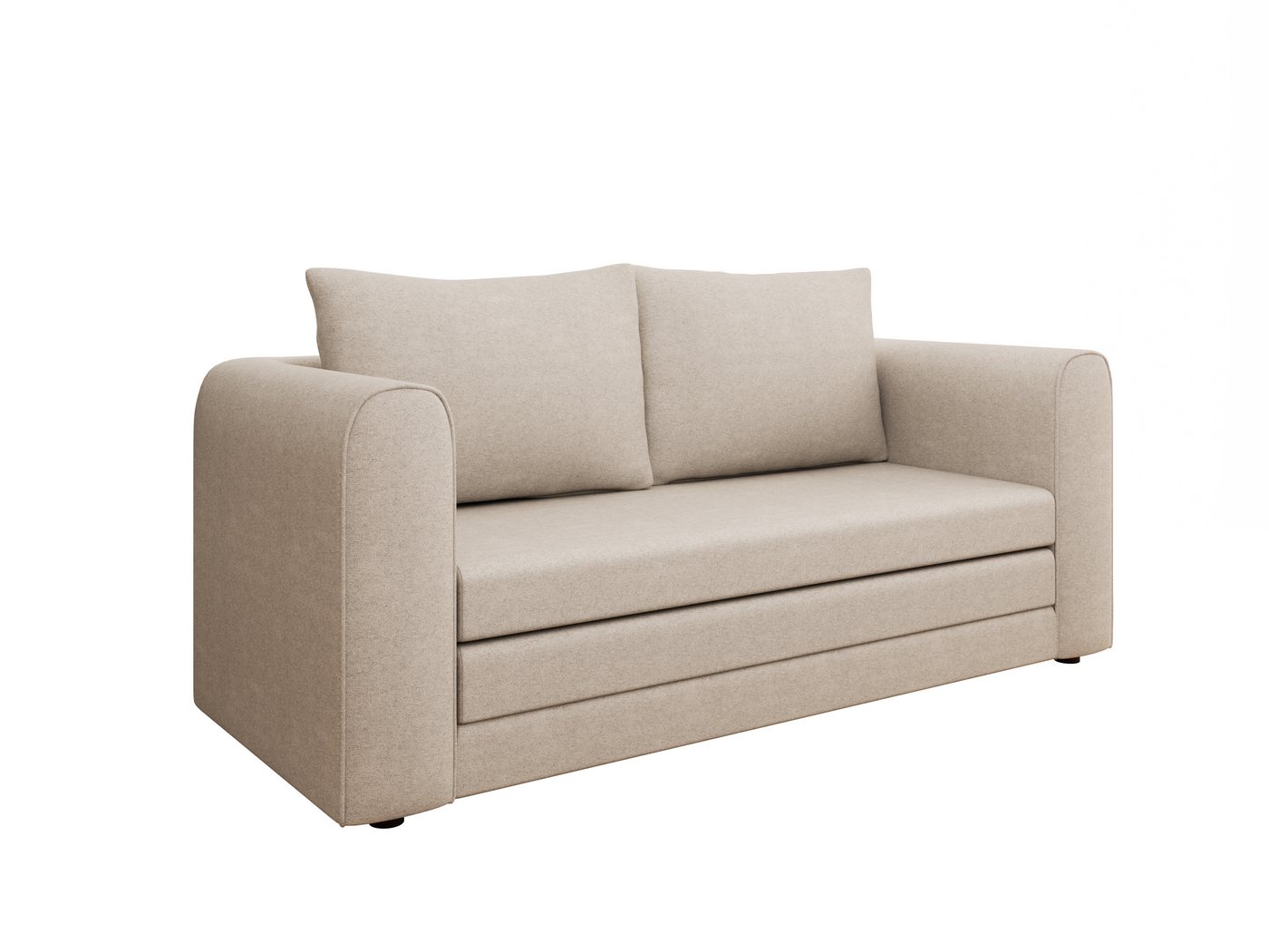 Homesy Schlafsofa Arelis – Moderne 2-Sitzer Sofa mit Bettfunktion, Bestseller, Platzsparendes Sofa mit Gästebettfunktion – Bild 4 von 5