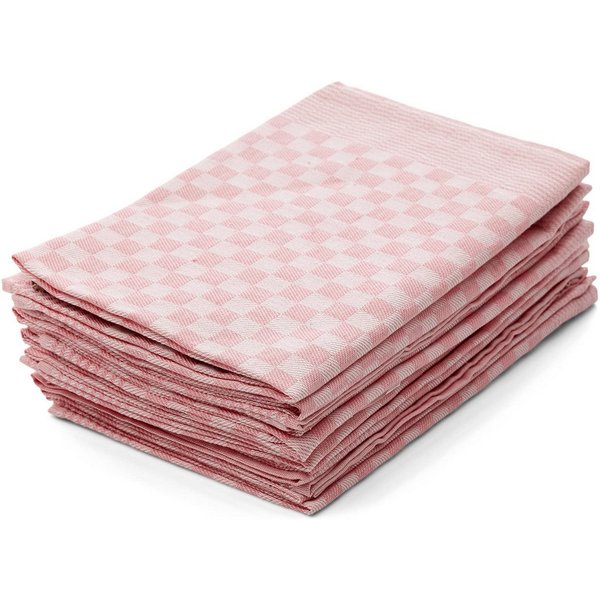 Hometex Premium Textiles Geschirrtuch Trockentuch, Profi-Küchentücher , (10er Set Geschirrtuch Grubentuch, 100% Baumwolle Zwirn, Sehr saugfähig - Premium Qualit