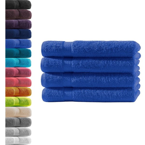 Hometex Premium Textiles Handtuch in Premium Qualität 500 g/m², Feinster Frottier-Stoff 100% Baumwolle, 4x Handtuch, weich, saugfähig, extra schwer & flauschig