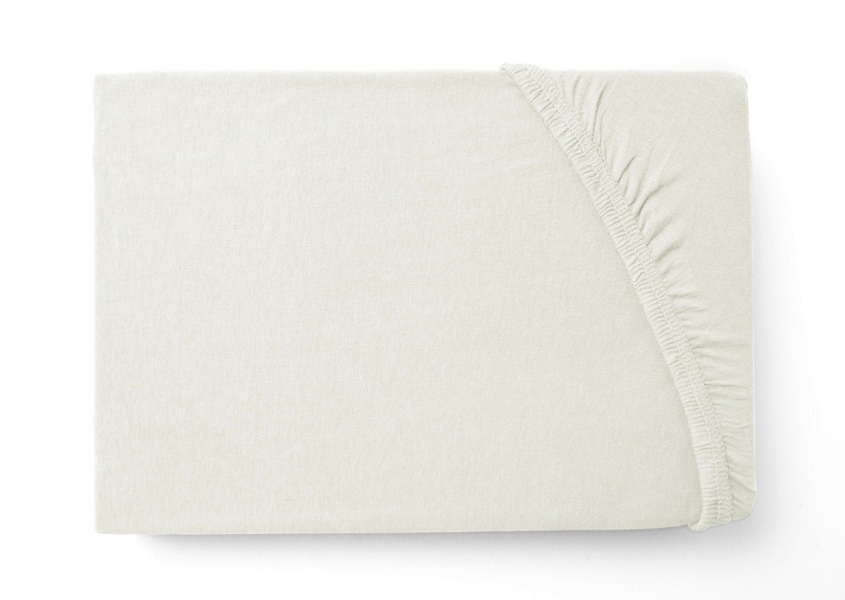 Hometex Premium Textiles Spannbettlaken Jersey Spannbettlaken 100% Baumwolle, Jersey, Gummizug: Rundumgummizug, Premium-Jersey Matratzenhöhe bis 23 cm – Bild 3 von 5