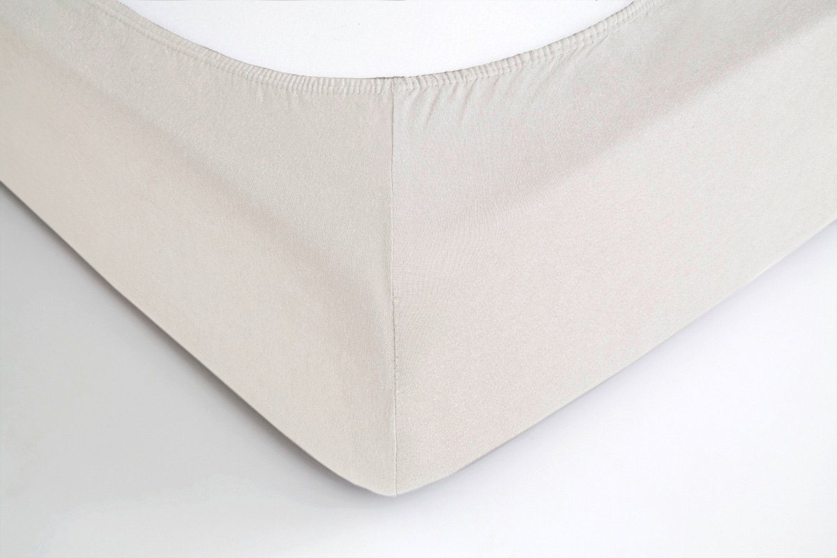 Hometex Premium Textiles Spannbettlaken Jersey Spannbettlaken 100% Baumwolle, Jersey, Gummizug: Rundumgummizug, Premium-Jersey Matratzenhöhe bis 23 cm – Bild 5 von 5
