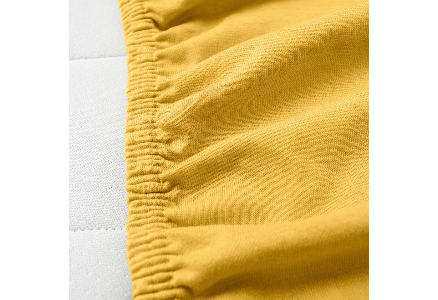 Hometex Premium Textiles Spannbettlaken Jersey Spannbettlaken 100% Baumwolle, Jersey, Gummizug: Rundumgummizug, Premium-Jersey Matratzenhöhe bis 23 cm – Bild 3 von 5
