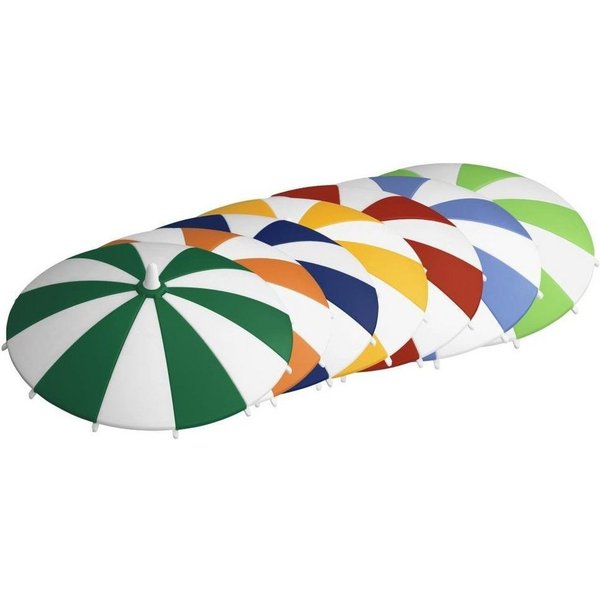homeXpert Glas Glasabdeckung Trinkglas-Deckel Schirmchen, 0-tlg., Kunststoff, Ø 11,5 cm (Farbe zufällig, 6 Stück)