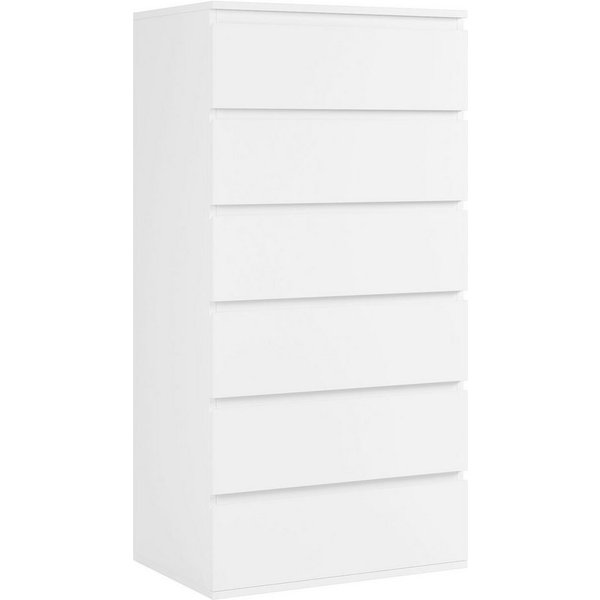 Homfa Kommode, Sideboard mit 6 Schubladen, Schubladenschrank holz, 60x40x119cm