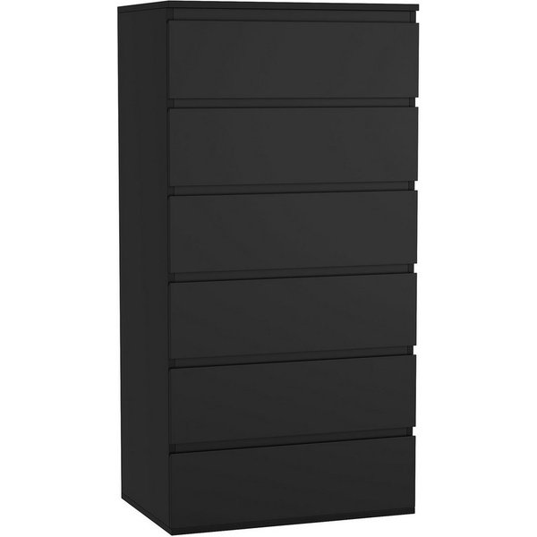 Homfa Kommode, Sideboard mit 6 Schubladen, Schubladenschrank holz, 60x40x119cm