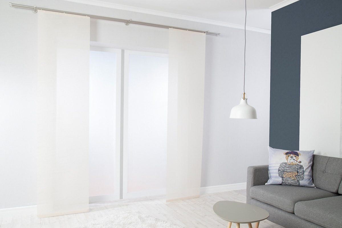 HOMING Schiebegardine Manhattan (1 St), Klettband, transparent, modern, Wohnzimmer, Schlafzimmer – Bild 5 von 5