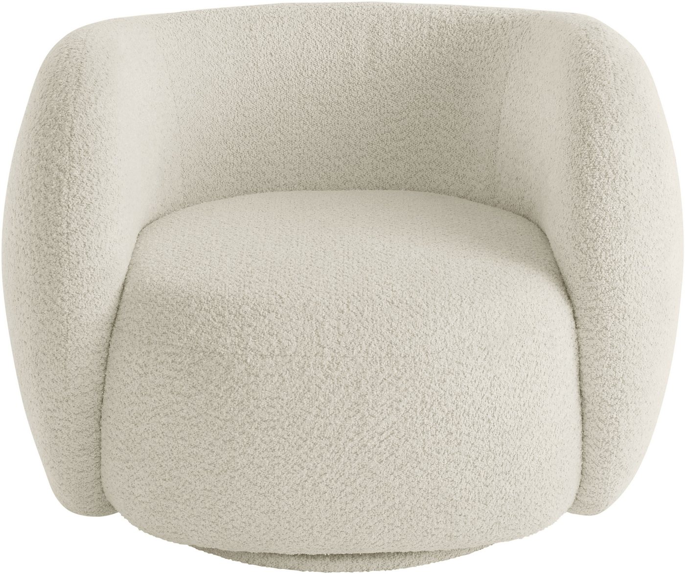 homsy by Ana Johnson Sessel Pebbla, exklusiver, formschöner Designsessel, Drehsessel, Mit oder ohne Drehfunktion, in Luxus-Microfaser oder Chenille – Bild 2 von 5
