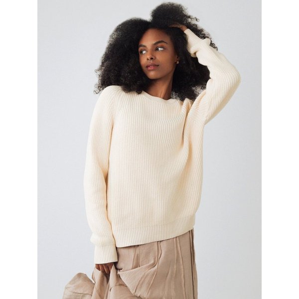 HONEST BASICS Strickpullover Grobstrick Pullover Damen aus Bio-Baumwolle